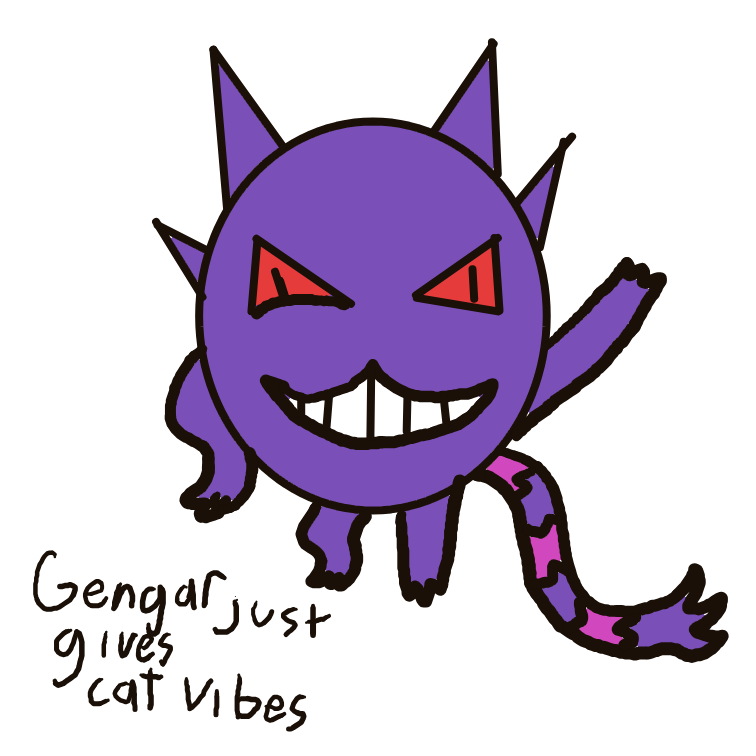 Gengar drawing