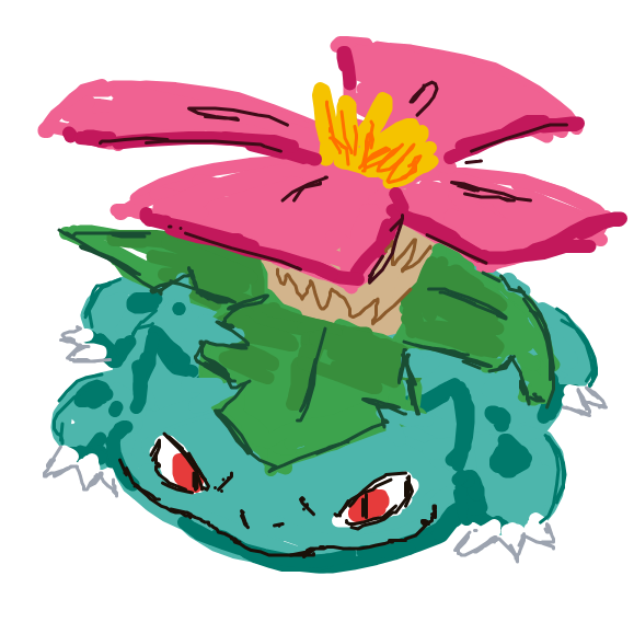 9spoons's drawing of Venusaur — Pokémon sketch on Sketchdex