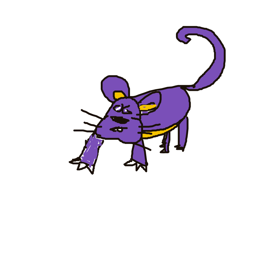 ElectricStarmie941's drawing of Rattata — Pokémon sketch on Sketchdex