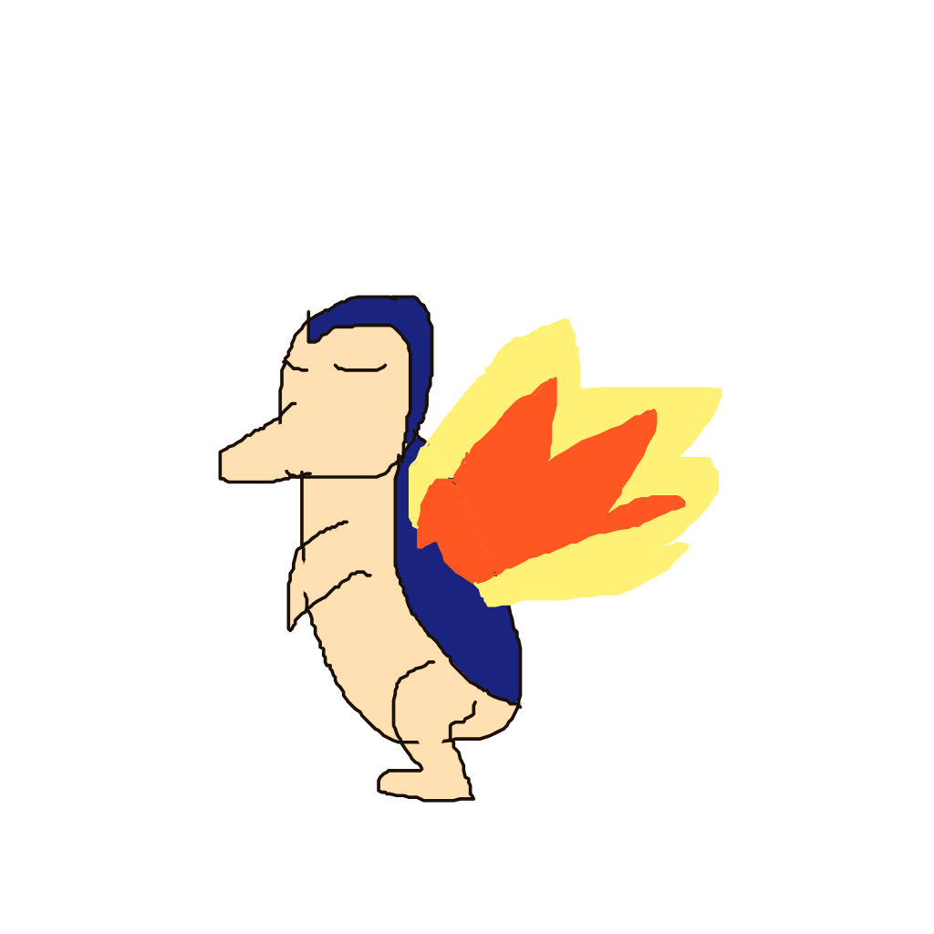 Lunabear64's drawing of Cyndaquil — Pokémon sketch on Sketchdex