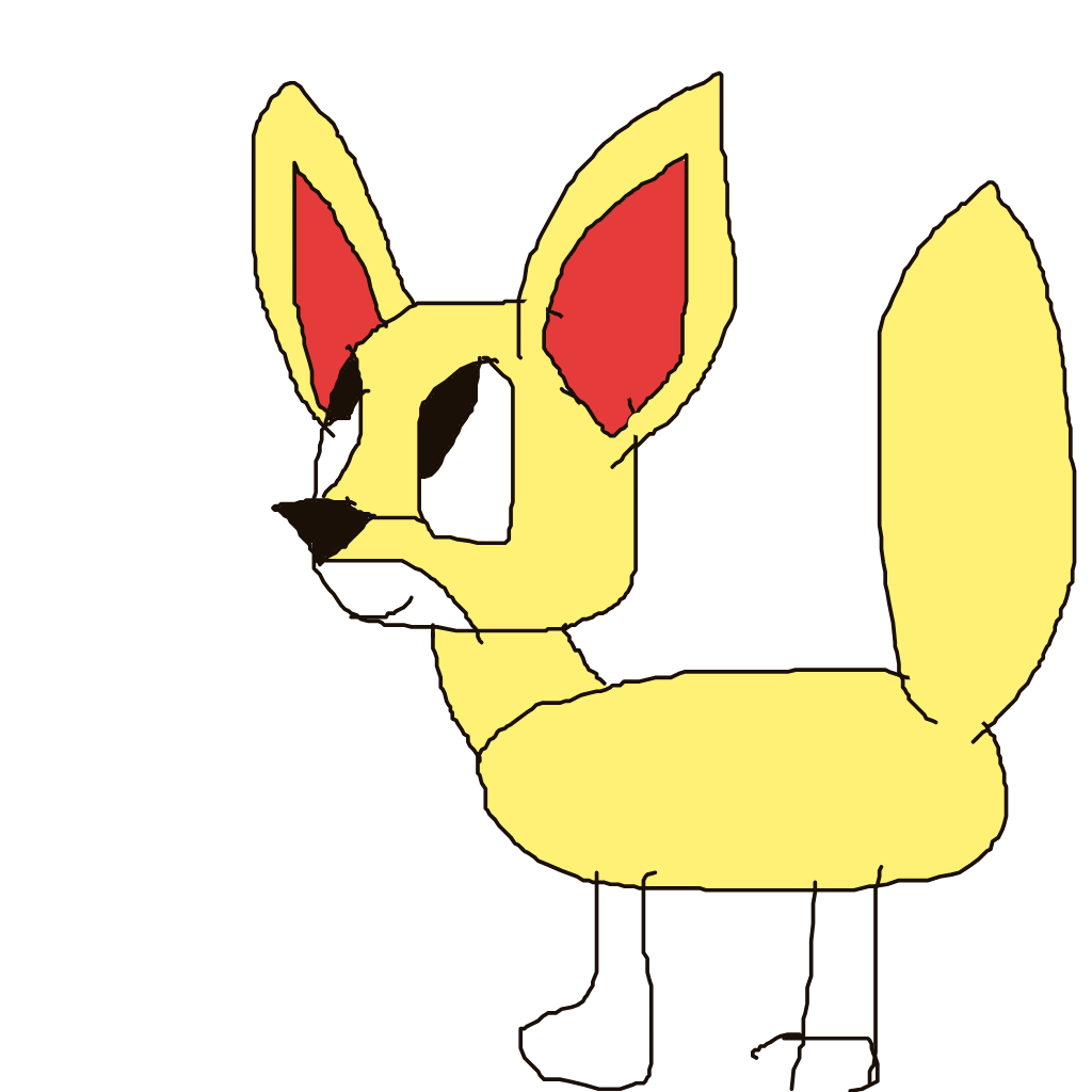 Lunabear64's drawing of Fennekin — Pokémon sketch on Sketchdex