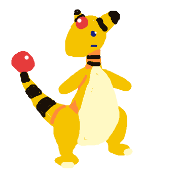 goliatchan's drawing of Ampharos — Pokémon sketch on Sketchdex