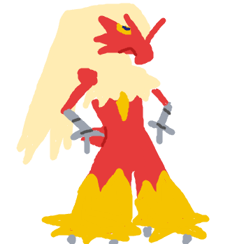 goliatchan's drawing of Blaziken — best Pokémon fan art on Sketchdex
