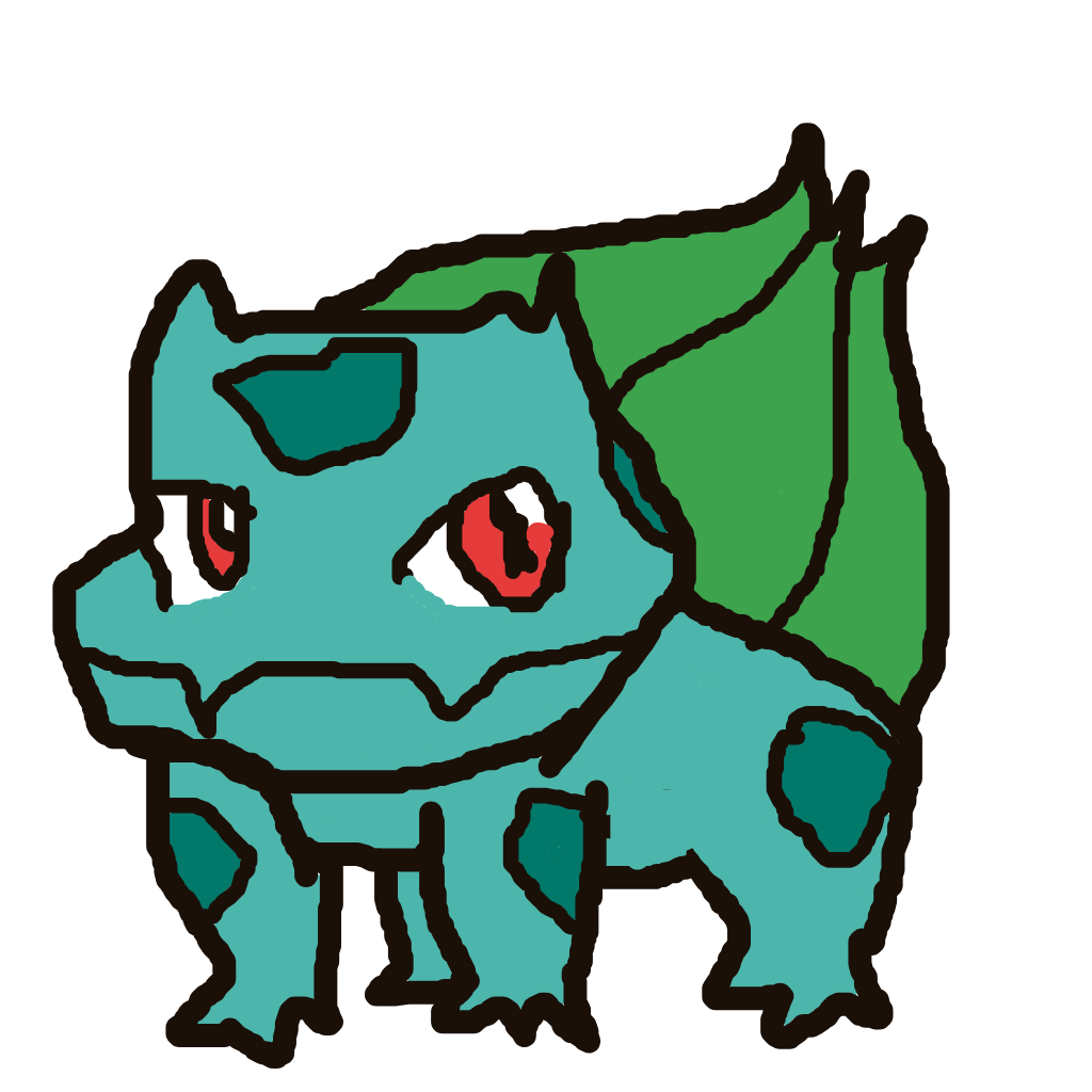Alpha25's drawing of Bulbasaur — Pokémon sketch on Sketchdex