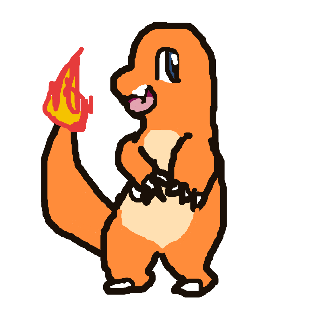 Alpha25's drawing of Charmander — Pokémon sketch on Sketchdex