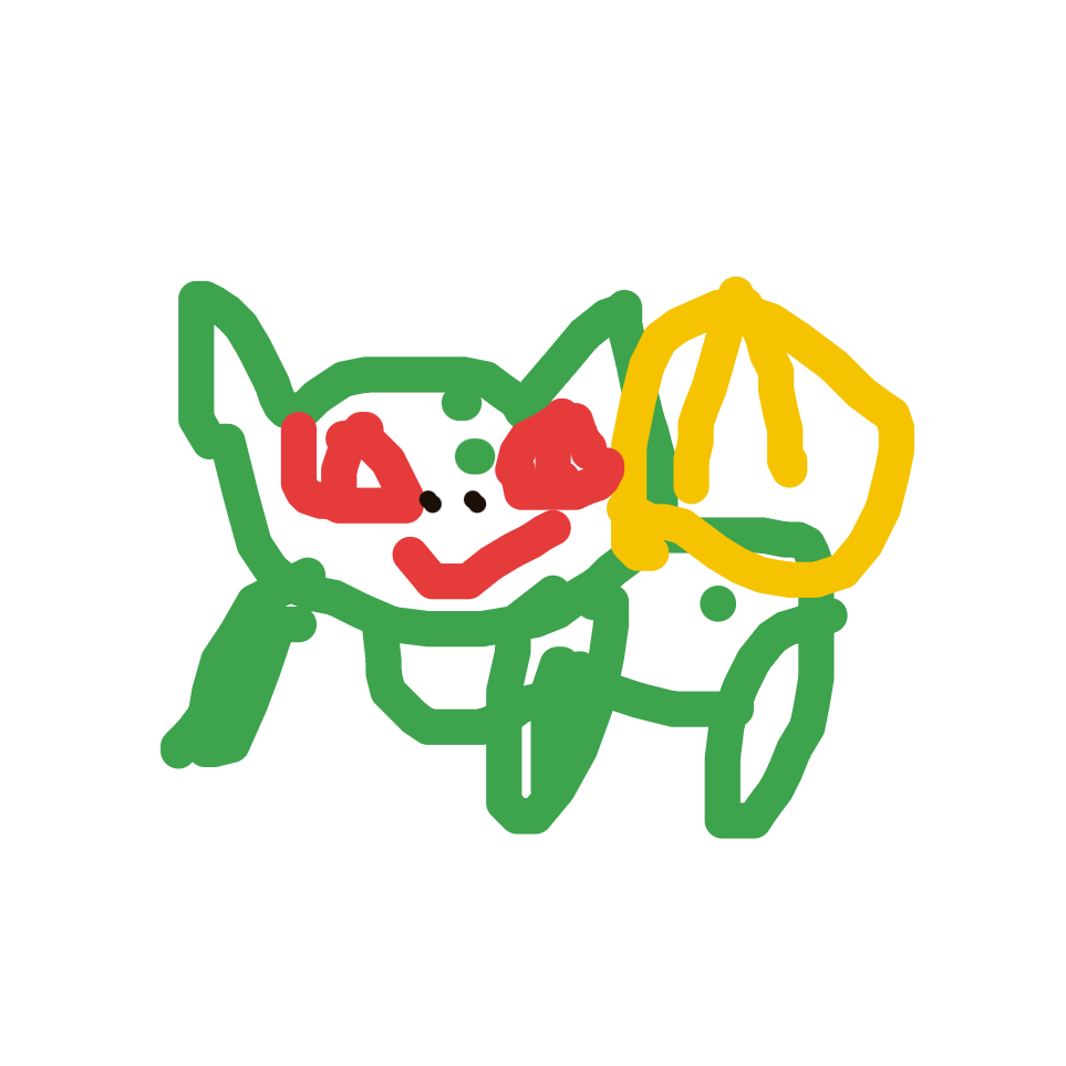 Chanliface's drawing of Bulbasaur — Pokémon sketch on Sketchdex