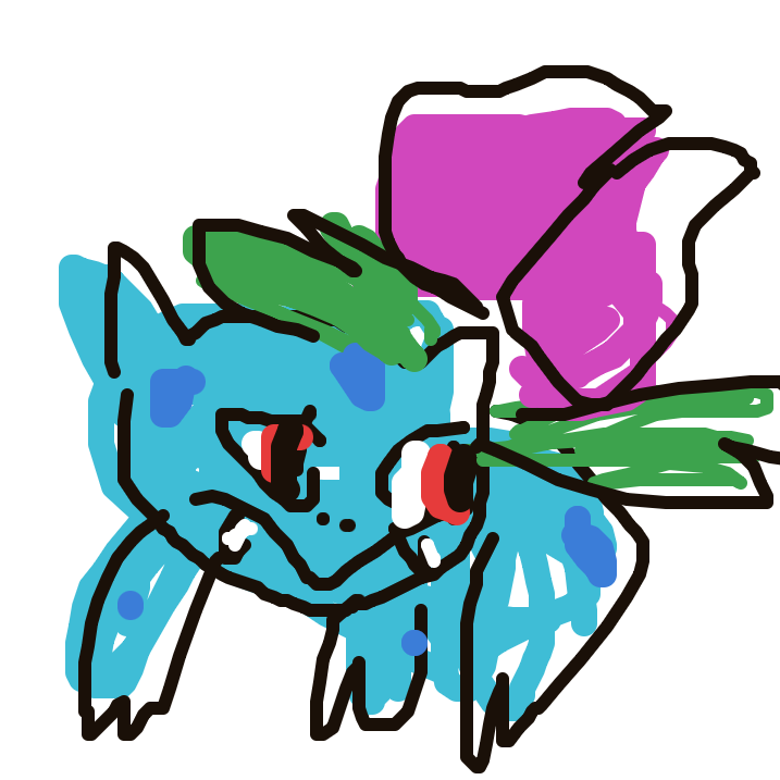 Chanliface's drawing of Ivysaur — Pokémon sketch on Sketchdex