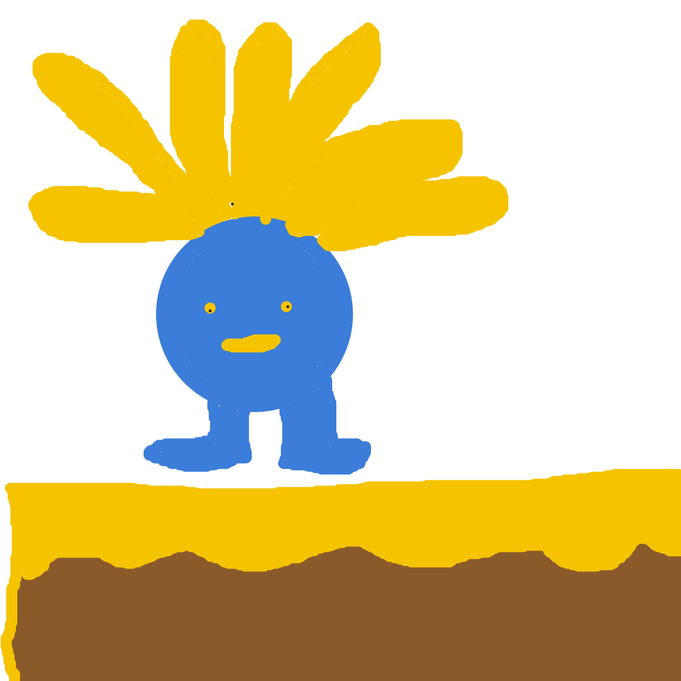 SteelDugtrio437's drawing of Oddish — Pokémon sketch on Sketchdex