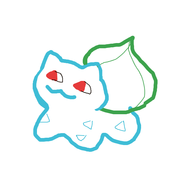 StormyRaichu115's drawing of Bulbasaur — Pokémon sketch on Sketchdex