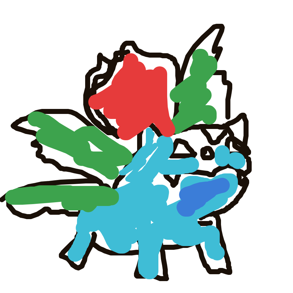 ElectricElectabuzz813's drawing of Ivysaur — Pokémon sketch on Sketchdex