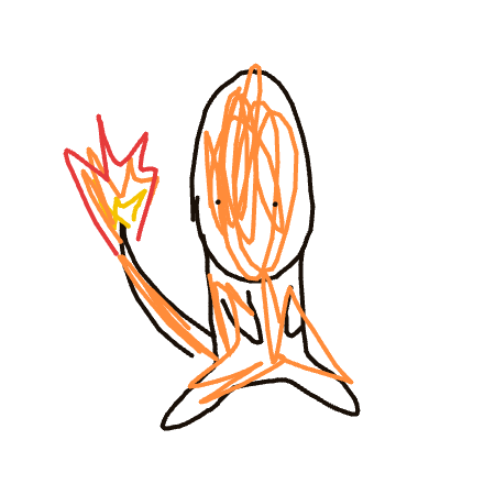 chocolateBranco's drawing of Charmander — Pokémon sketch on Sketchdex