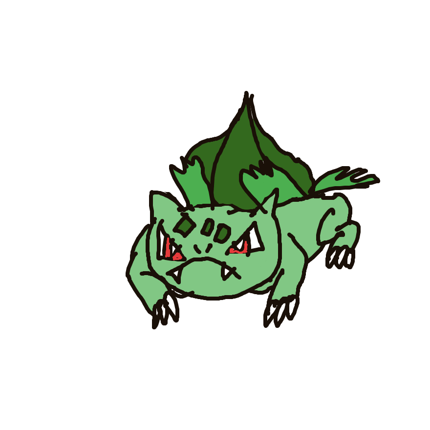 BIG_TORCHIC_FAN's drawing of Ivysaur — Pokémon sketch on Sketchdex
