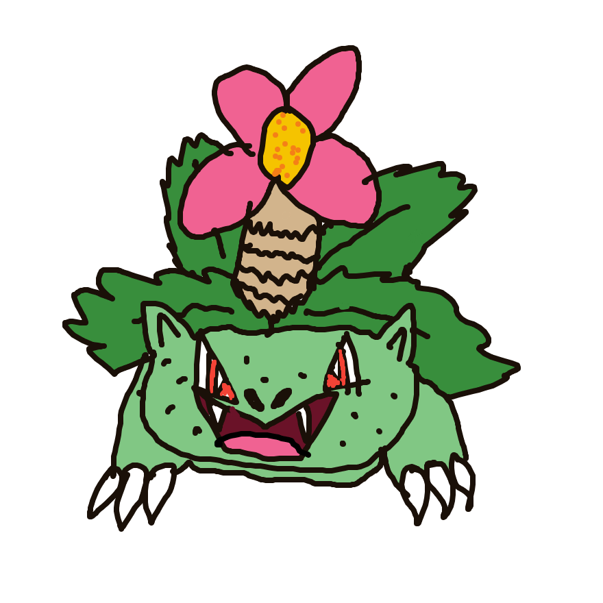 BIG_TORCHIC_FAN's drawing of Venusaur — Pokémon sketch on Sketchdex