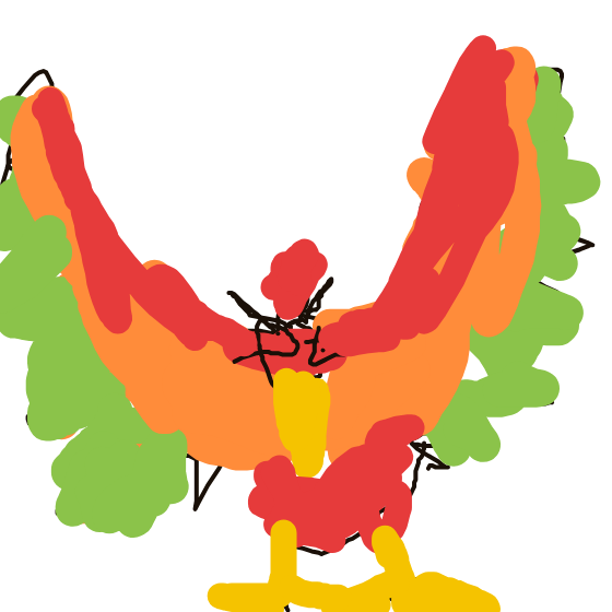 LightHitmonlee491's drawing of Ho-oh — Pokémon fan art on Sketchdex