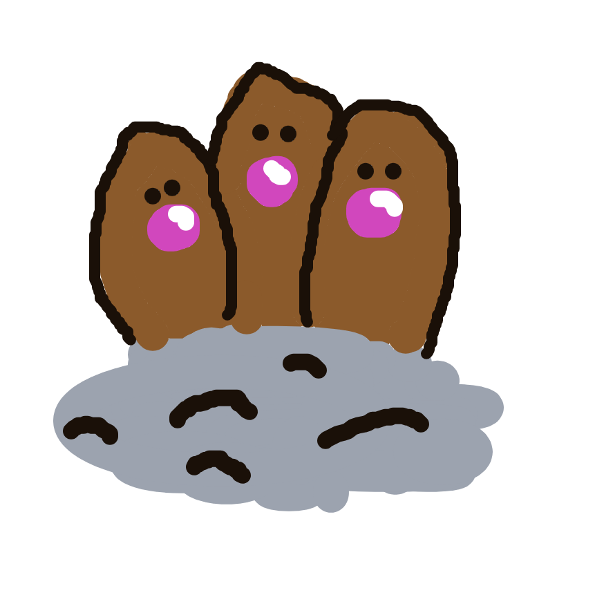 Dugtrio drawing