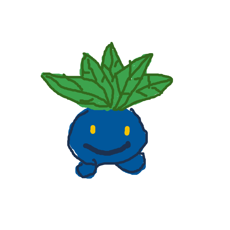 ToxicSnorlax611's drawing of Oddish — Pokémon sketch on Sketchdex