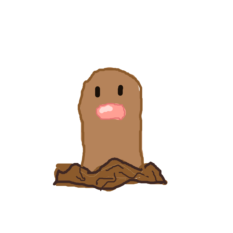 ToxicSnorlax611's drawing of Diglett — Pokémon sketch on Sketchdex