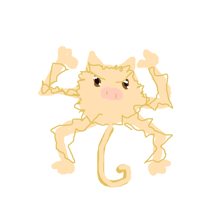 ToxicSnorlax611's drawing of Mankey — Pokémon sketch on Sketchdex