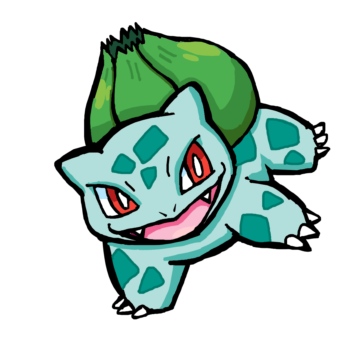 PxMoss's drawing of Bulbasaur — top Pokémon sketch on Sketchdex