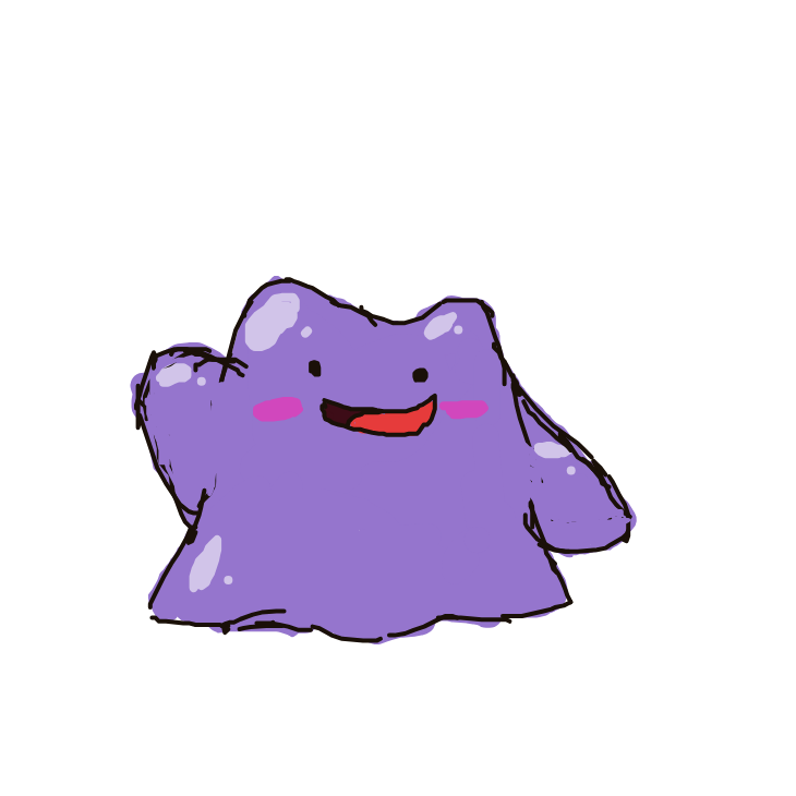 Pikacute's drawing of Ditto — Pokémon sketch on Sketchdex