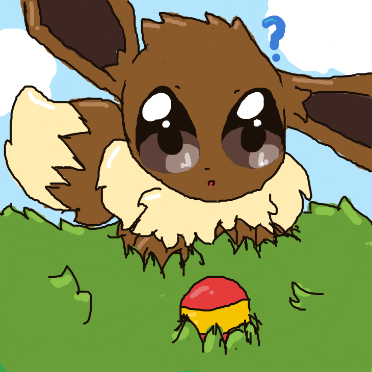 Pikacute's drawing of Eevee — Pokémon sketch on Sketchdex