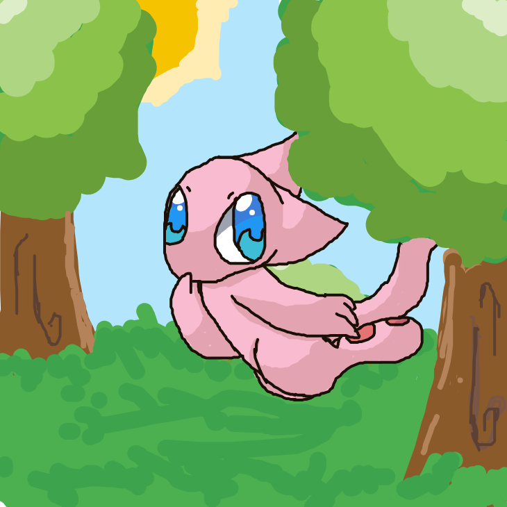 Pikacute's drawing of Mew — Pokémon sketch on Sketchdex
