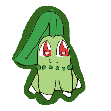 Pikacute's drawing of Chikorita — Pokémon sketch on Sketchdex