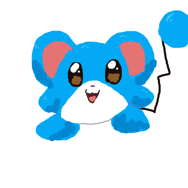 Pikacute's drawing of Marill — Pokémon sketch on Sketchdex