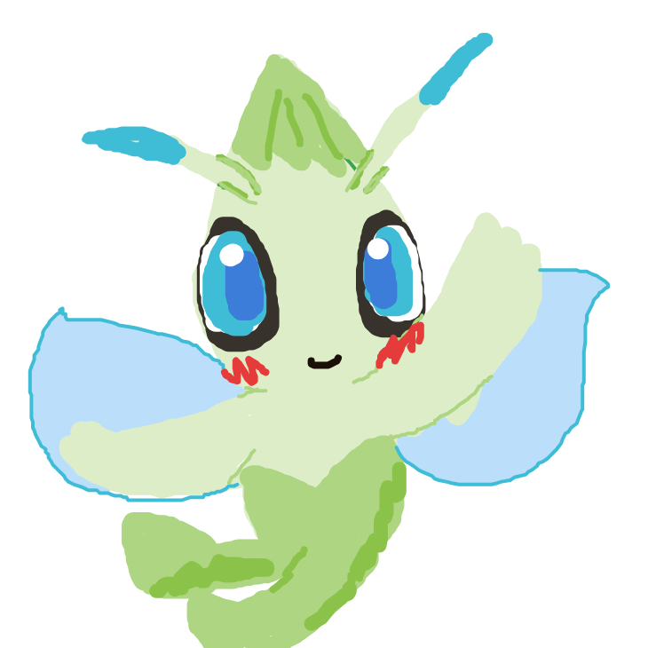 Pikacute's drawing of Celebi — Pokémon sketch on Sketchdex
