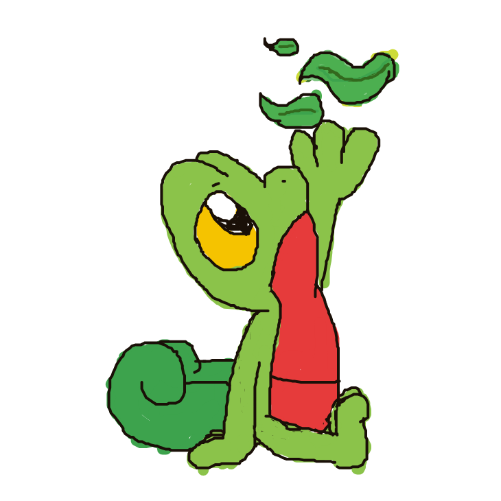 Pikacute's drawing of Treecko — Pokémon sketch on Sketchdex