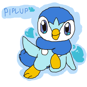 Pikacute's drawing of Piplup — Pokémon sketch on Sketchdex