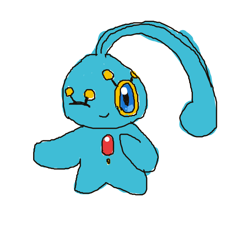 Pikacute's drawing of Manaphy — Pokémon sketch on Sketchdex