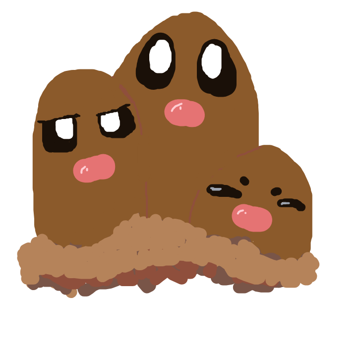 Dugtrio drawing