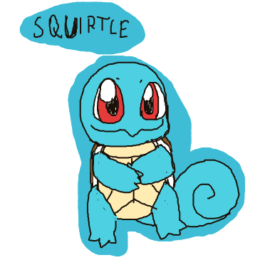 Pikacute's drawing of Squirtle — Pokémon sketch on Sketchdex