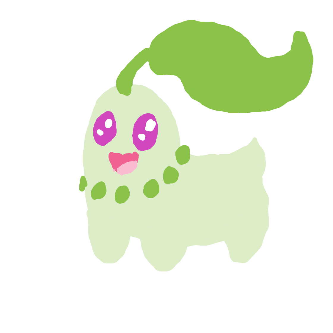 RoboCalico's drawing of Chikorita — Pokémon sketch on Sketchdex