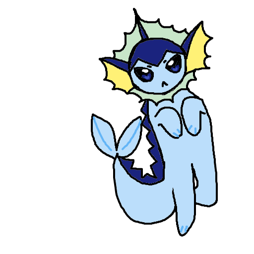 er0s_thegreekgod's drawing of Vaporeon — best Pokémon fan art on Sketchdex
