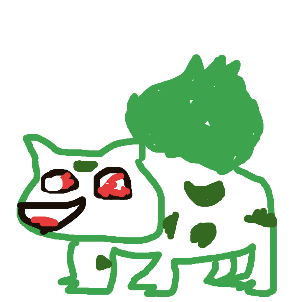BraveKingler841's drawing of Bulbasaur — Pokémon sketch on Sketchdex