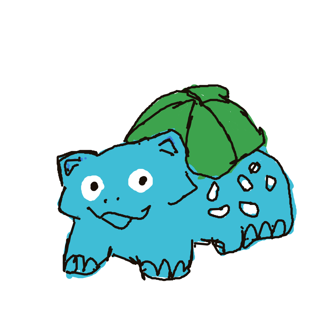 NeoRapidash290's drawing of Bulbasaur — Pokémon sketch on Sketchdex