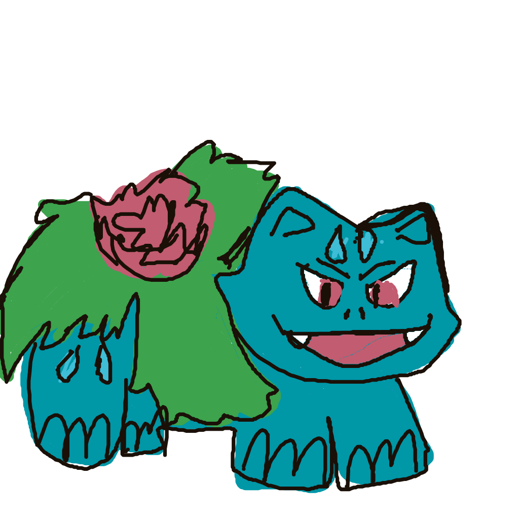 NeoRapidash290's drawing of Ivysaur — Pokémon sketch on Sketchdex