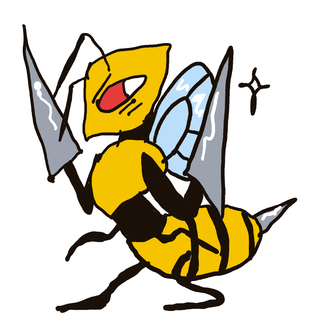 Seijyu's drawing of Beedrill — Pokémon sketch on Sketchdex