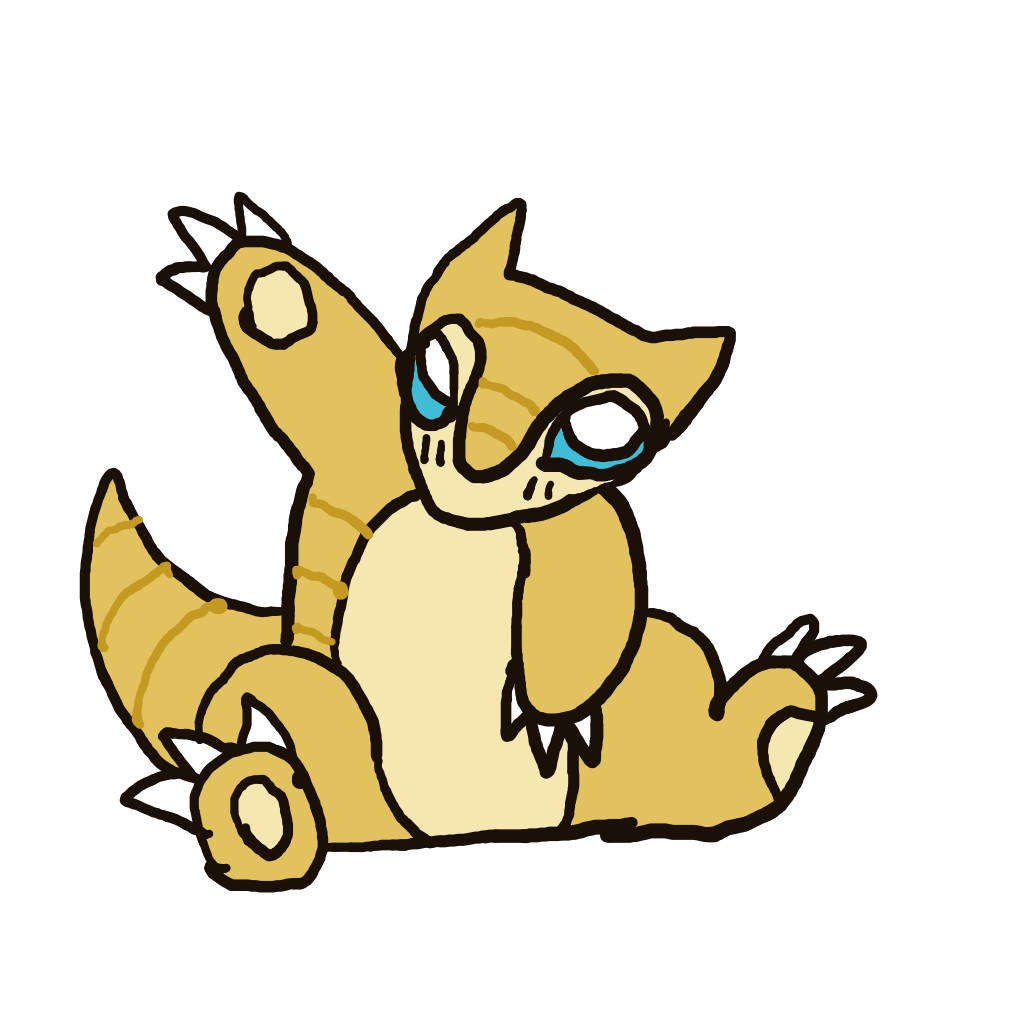 Seijyu's drawing of Sandshrew — Pokémon sketch on Sketchdex