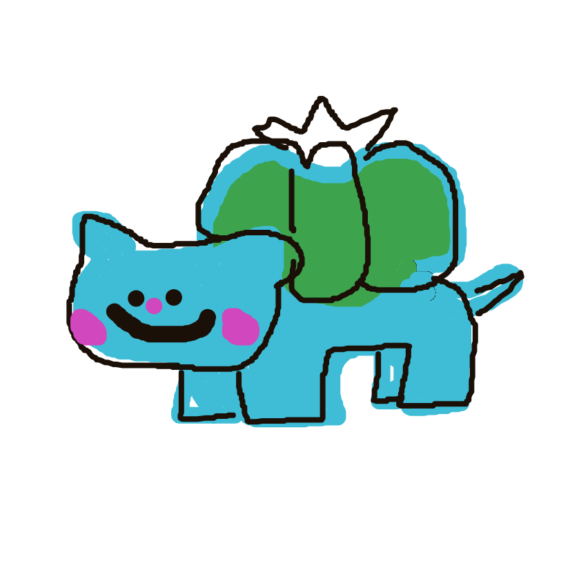 VoltPrimeape462's drawing of Bulbasaur — Pokémon sketch on Sketchdex