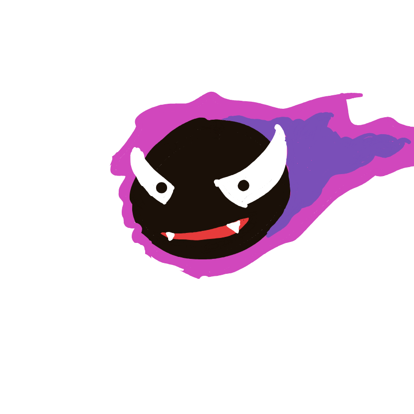 Gastly drawing