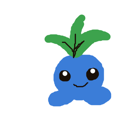 Coolcat's drawing of Oddish — Pokémon sketch on Sketchdex