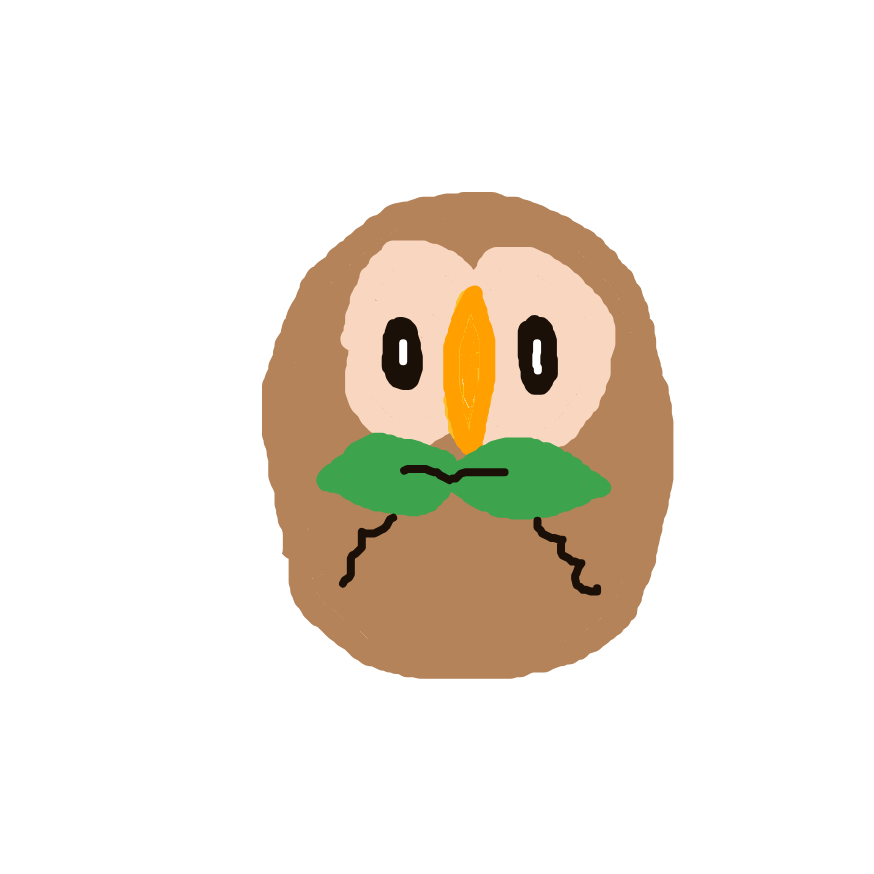 AzureArcanine89's drawing of Rowlet — Pokémon sketch on Sketchdex