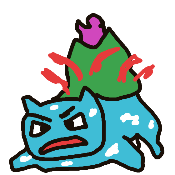 heaven's drawing of Ivysaur — Pokémon sketch on Sketchdex