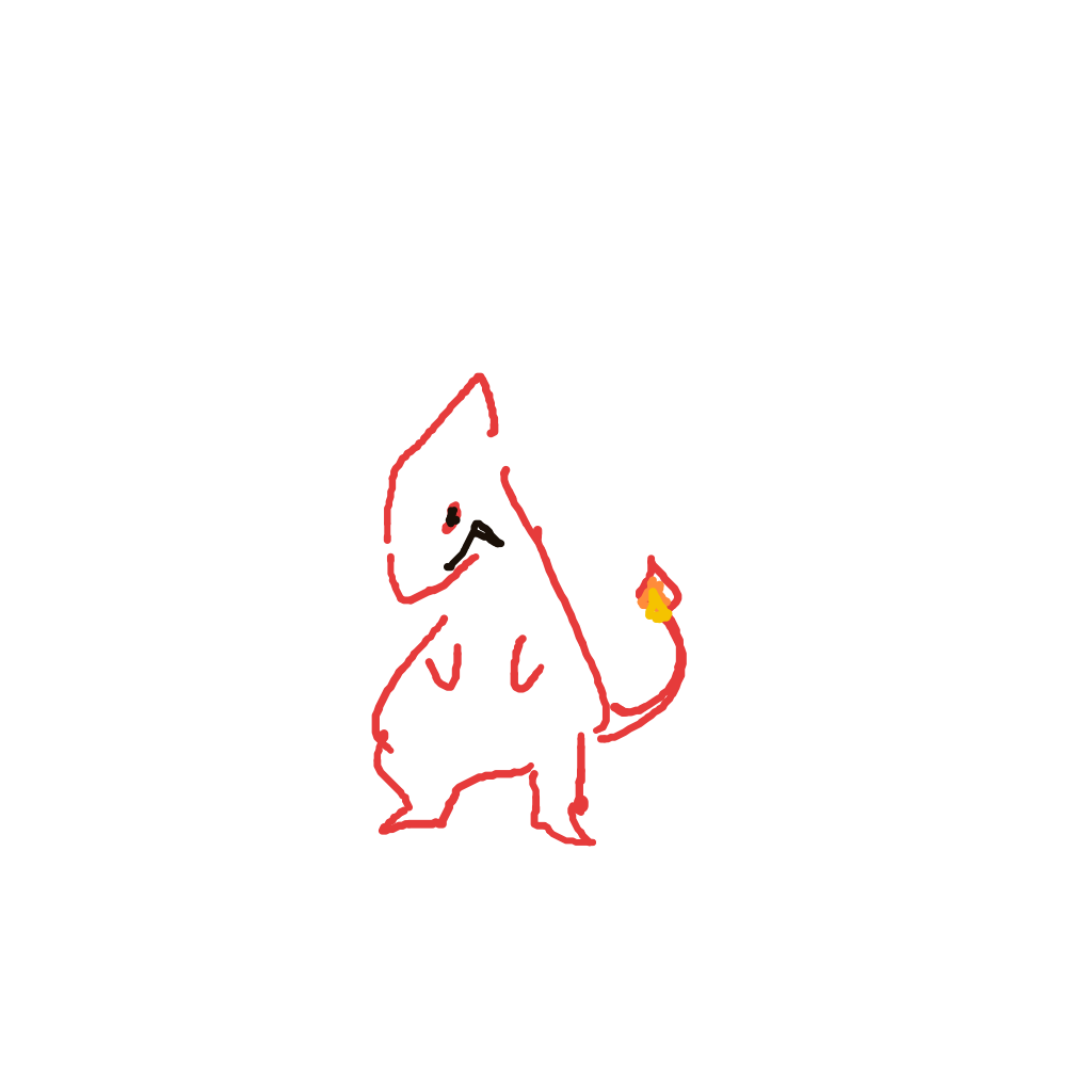 AquaKangaskhan21's drawing of Charmeleon — Pokémon sketch on Sketchdex