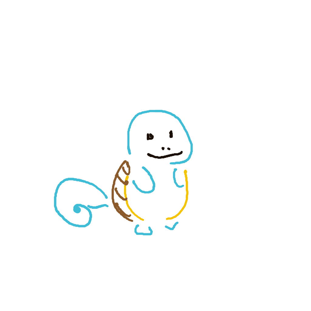 AquaKangaskhan21's drawing of Squirtle — Pokémon sketch on Sketchdex