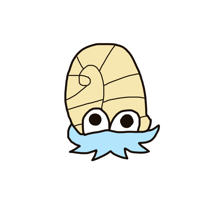 NobleArticuno241's drawing of Omanyte — Pokémon sketch on Sketchdex