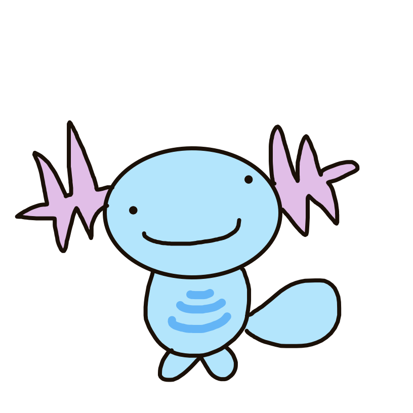NobleArticuno241's drawing of Wooper — Pokémon sketch on Sketchdex